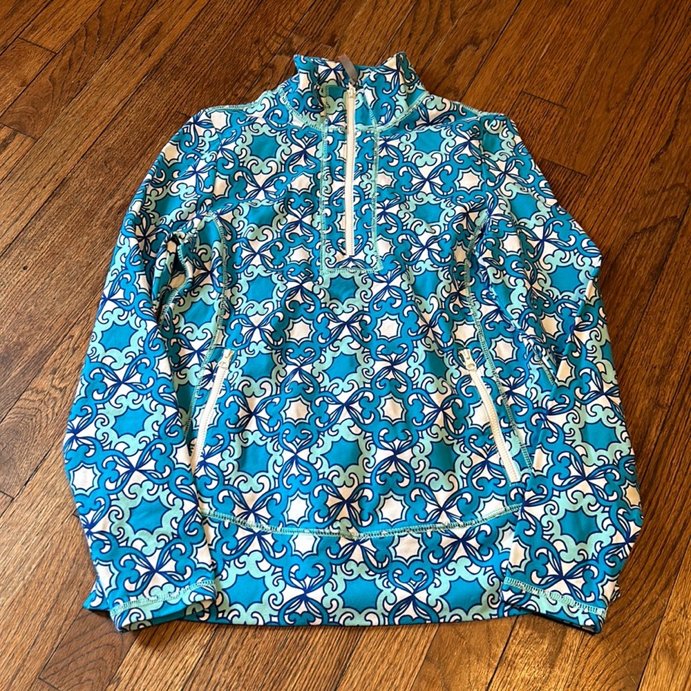 Talbots three quarter zip up